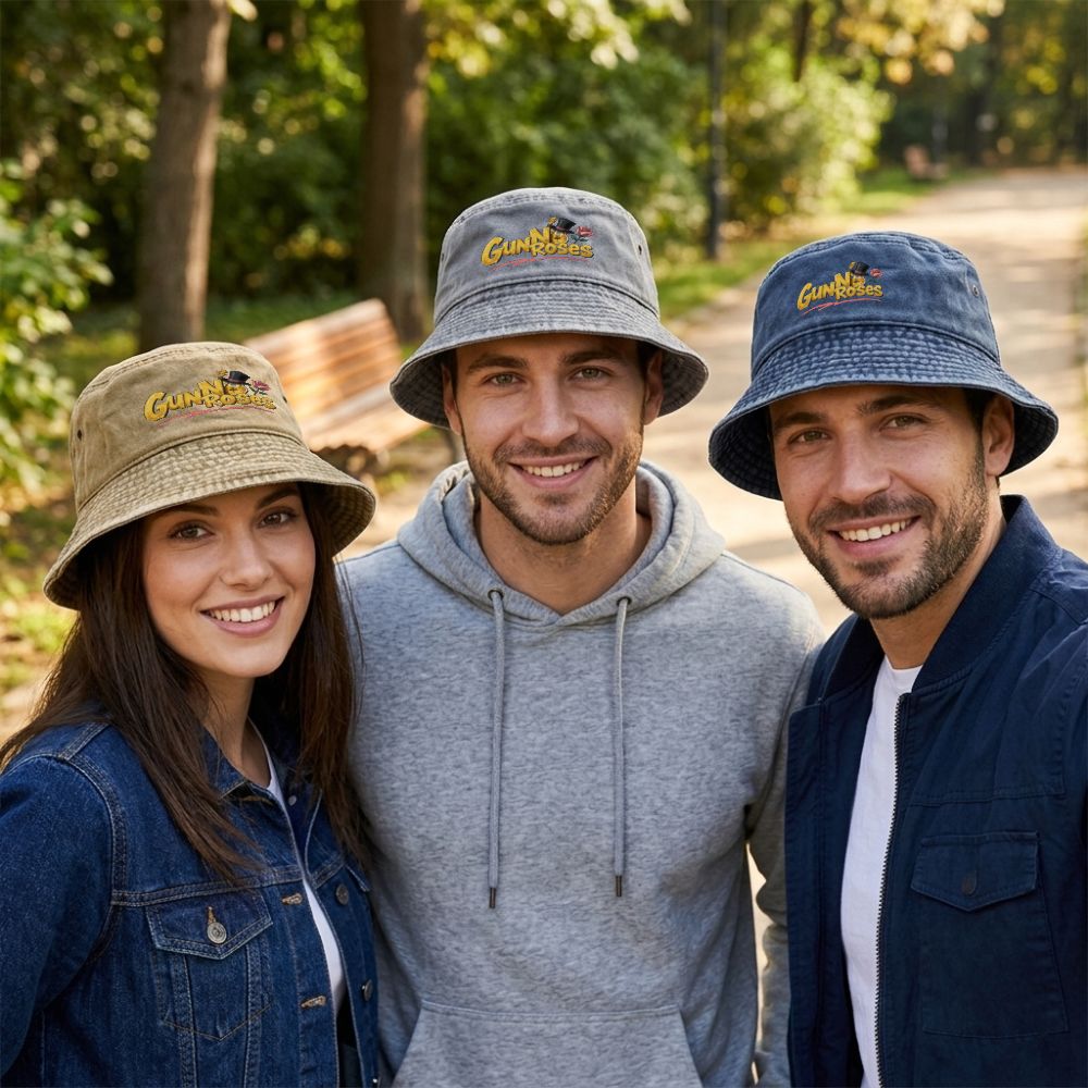 Outdoor Adventure Festival - 1 chapeau bob vintage délavé unisexe