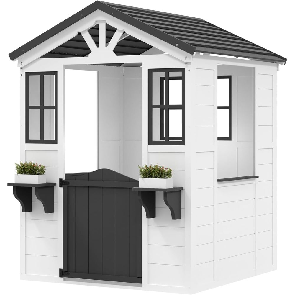 Outdoor Adventure For Toddlers - GarveeLie CeWooden Kids Playhouse avec cuisine