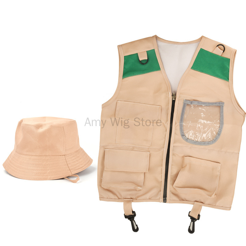 Outdoor Adventure Kit For Boys - Costume gilet et chapeau d'exploratrice pour