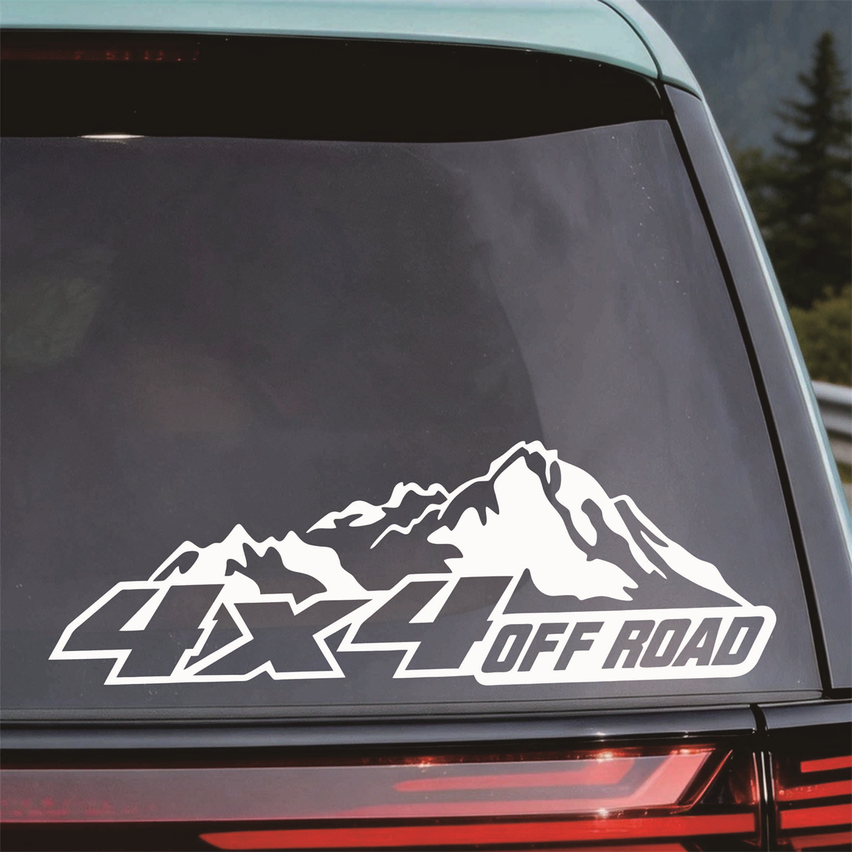 Outdoor Adventure Jeep - Autocollant vinyle tout-terrain 4x4 pour Jeep,