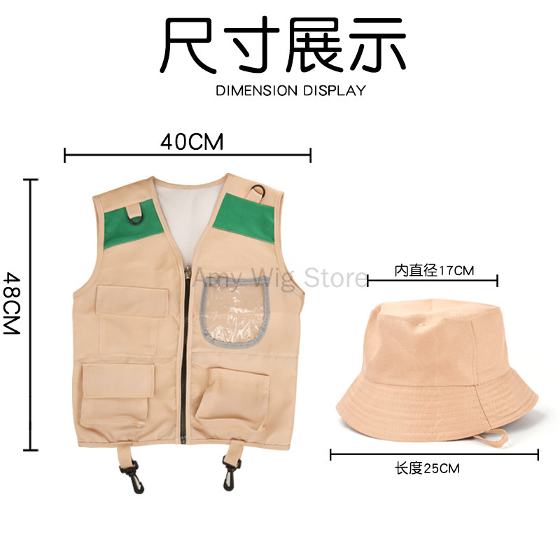Costume gilet et chapeau d'exp - Outdoor Adventure Kit For Boys avis et prix